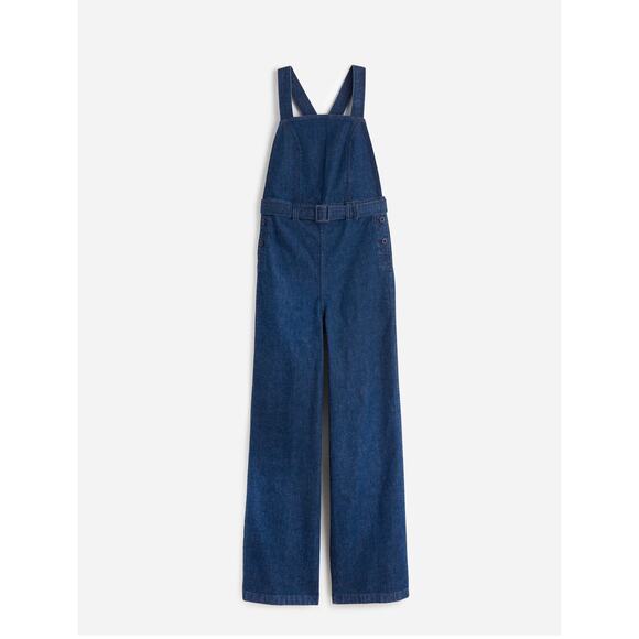 MADEWELL Denim Cross-Back Jumpsuit in Cason Wash- size 6 - Picture 6 of 6